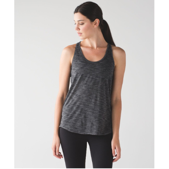 Lululemon Essential Tank Top in Heathered Black 2 / 4 - Picture 2 of 5